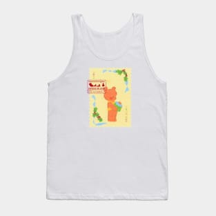 Vintage Bear: Sweet Merry Christmas Wishes Tank Top